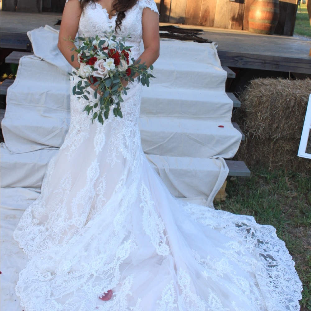 Allure bridals wedding dress - Picture 5 of 6
